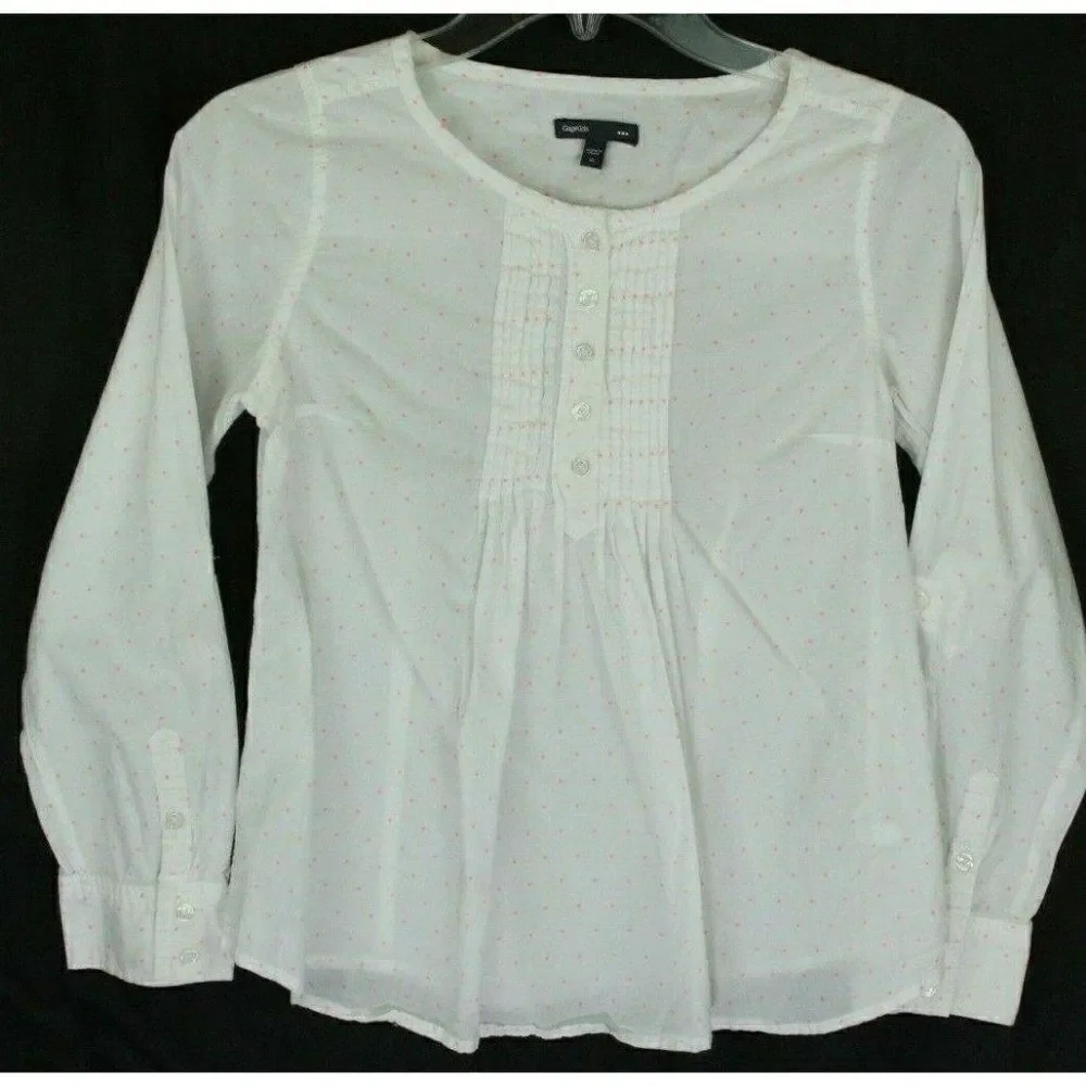 Gap Polka-Dot Shirt Girl's XL Pink